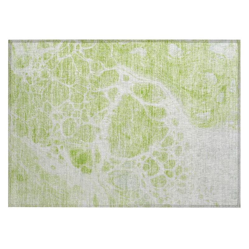 Machine Washable Indoor/ Outdoor Chantille Abstract Contemporary Rug