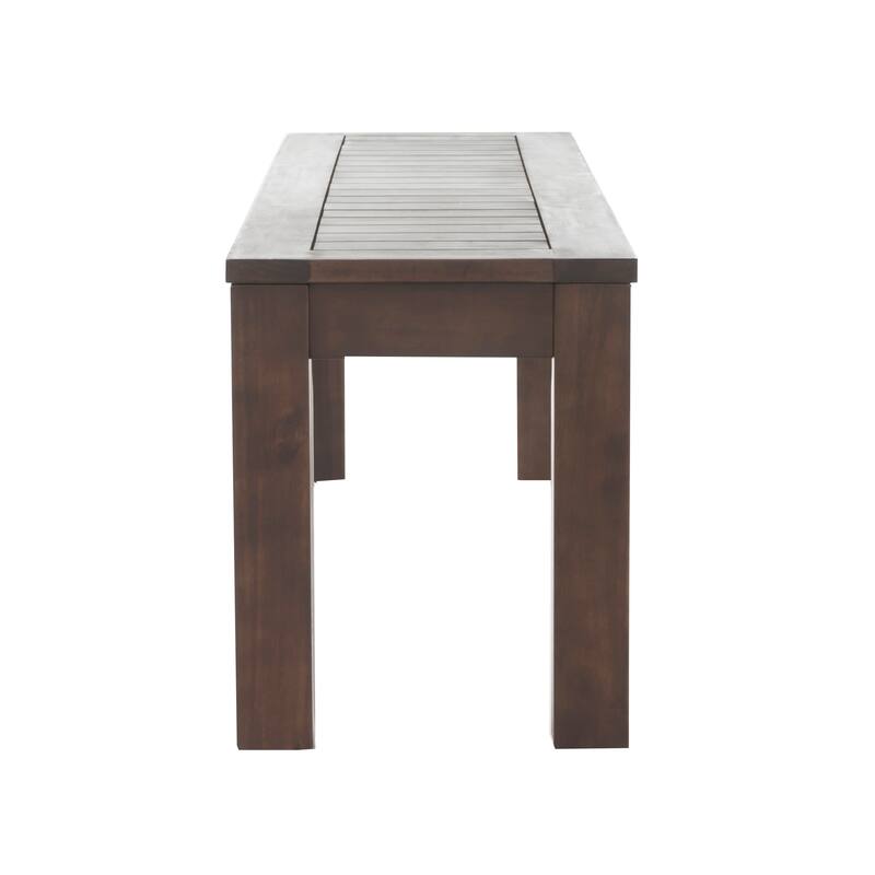 Manila Outdoor Dark Brown Acacia Wood Dining Set by Christopher Knight Home - N/A
