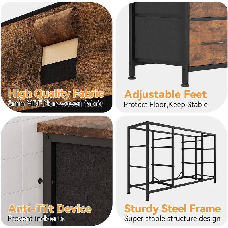 GAOMON Bedroom Dresser with 10 Large Drawers