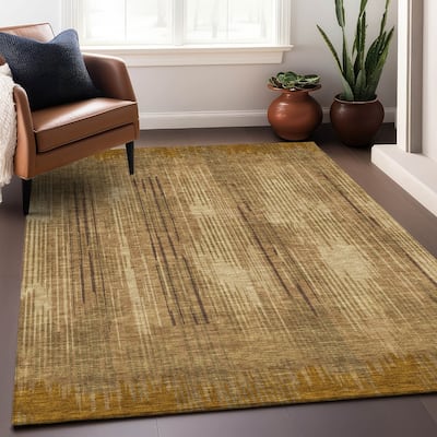 Premium Washable Super Soft Transitional Stripes Mayfield Rug
