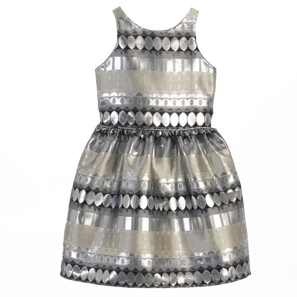 silver dress for kids