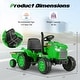 preview thumbnail 6 of 38, Gymax 2-in-1 Electric Toy Car 12V Kids Ride On Tractor w/ Trailer