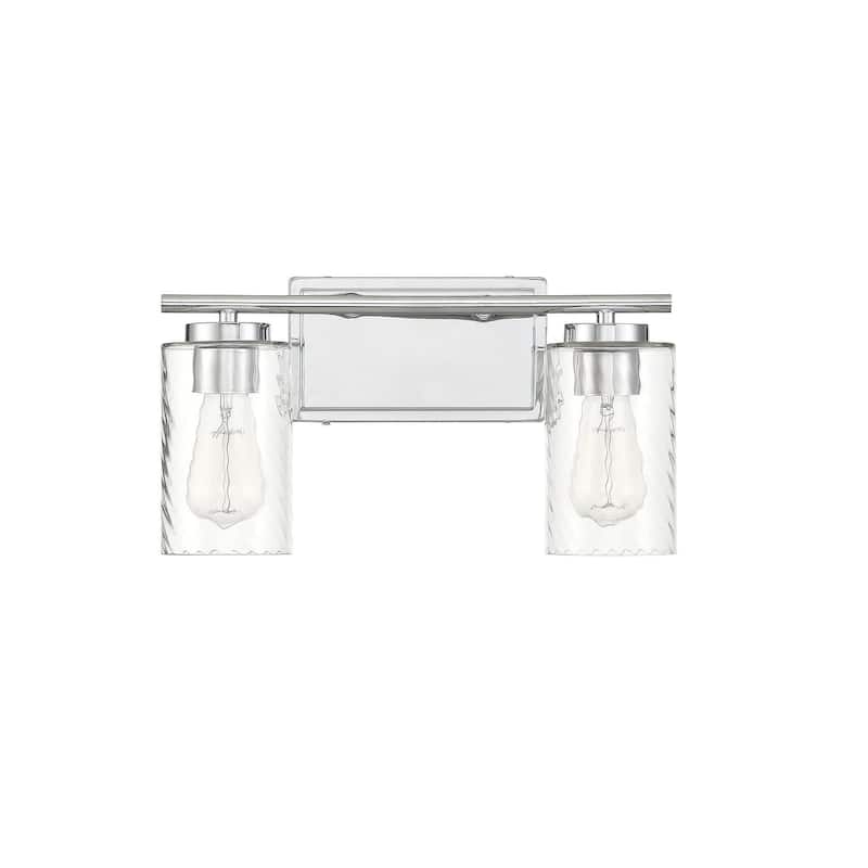 Meridian M80037 2 Light 15" Wide Bathroom Vanity Light with Swirl