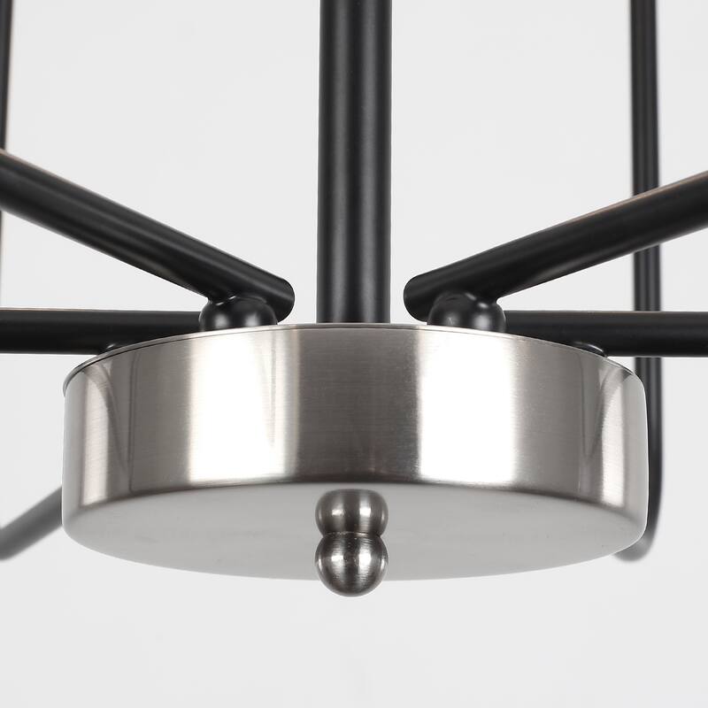 6-Light W26.18" x H66.92" Candle Chandelier for Living Room Kitchen Island