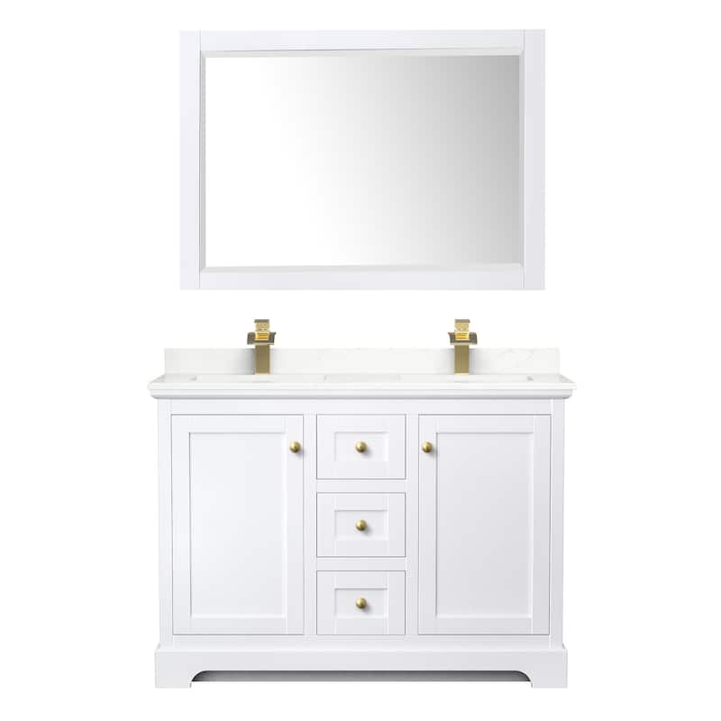 Wyndham Collection WCV232348D-QTZ-UNSM46 Avery 48" Free Standing