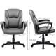 preview thumbnail 7 of 5, Homall Brown Executive Chair High-Level PU Leather Thick Padded Ergonomic Chair Mid Back Office and Commercial Chair