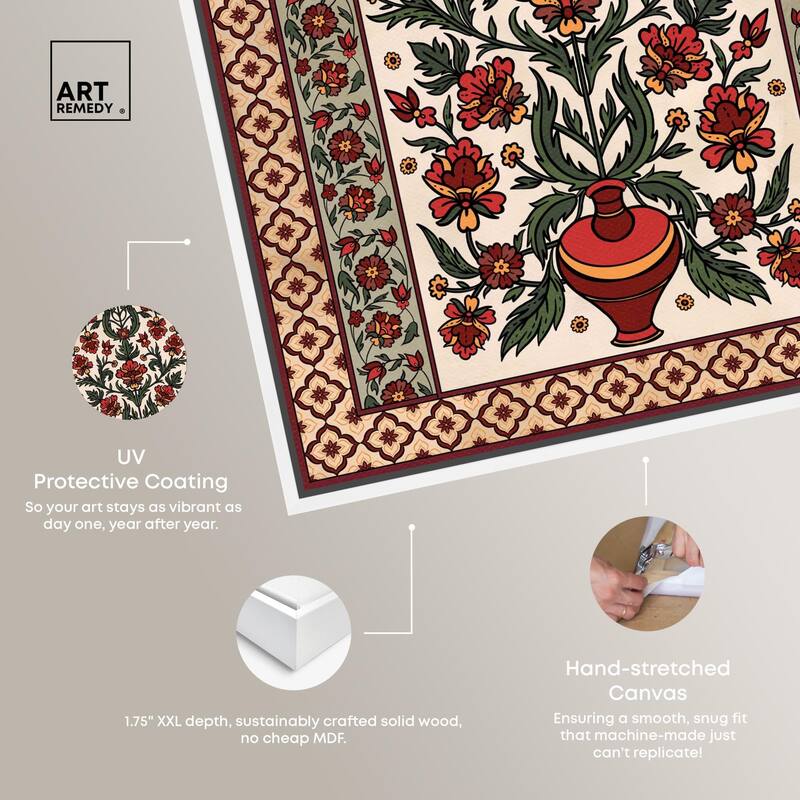 Royal Floral Mat Canvas by Art Remedy