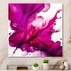 preview thumbnail 1 of 6, Designart 'Ancient Mystery In Viva Magenta II' Abstract Liquid Ink Metal Wall Art