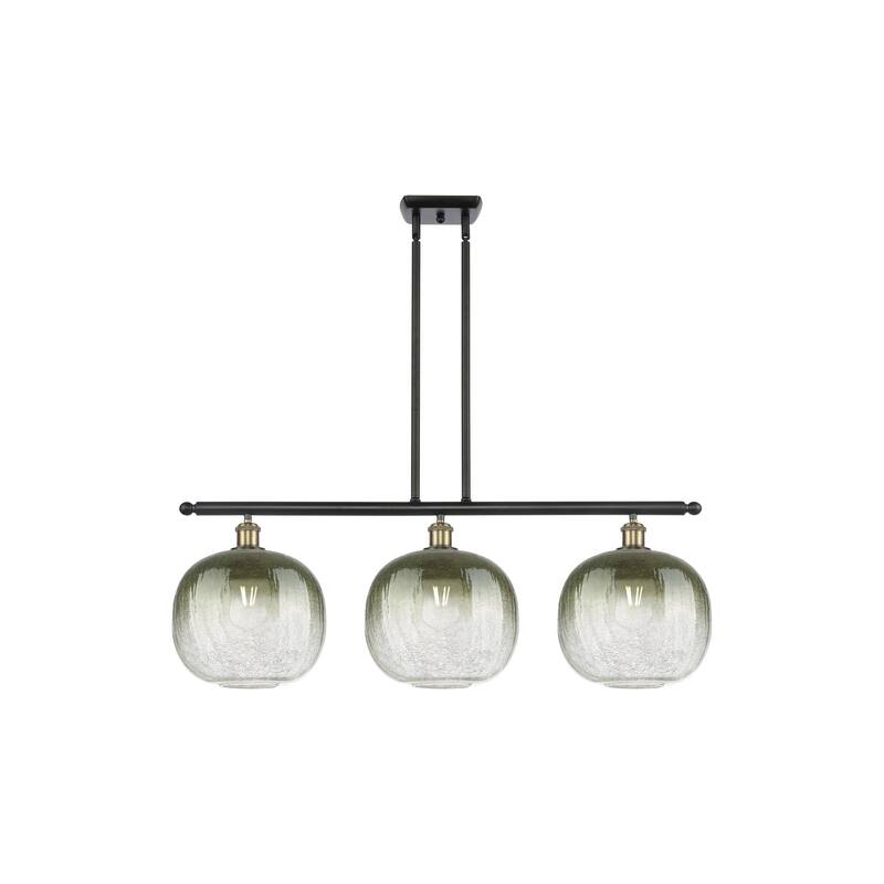Innovations Lighting Endless Possibilities Ballston - Brookhaven Sphere - 3 Light 37" Stem Hung Island Light