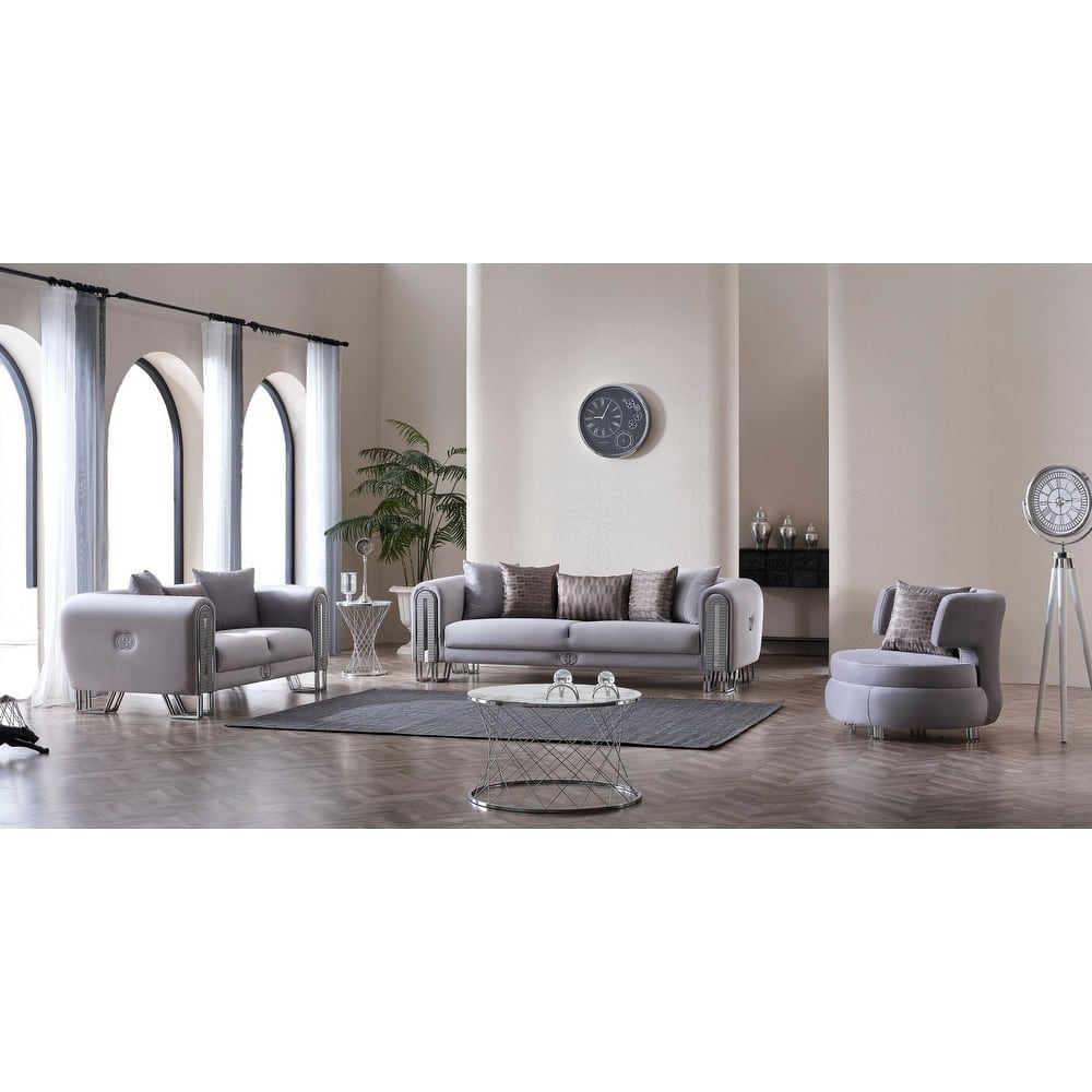 Aldoria 3 Pieces Living Room Sets 1 Sofa 1 Loveseat 1 Chair