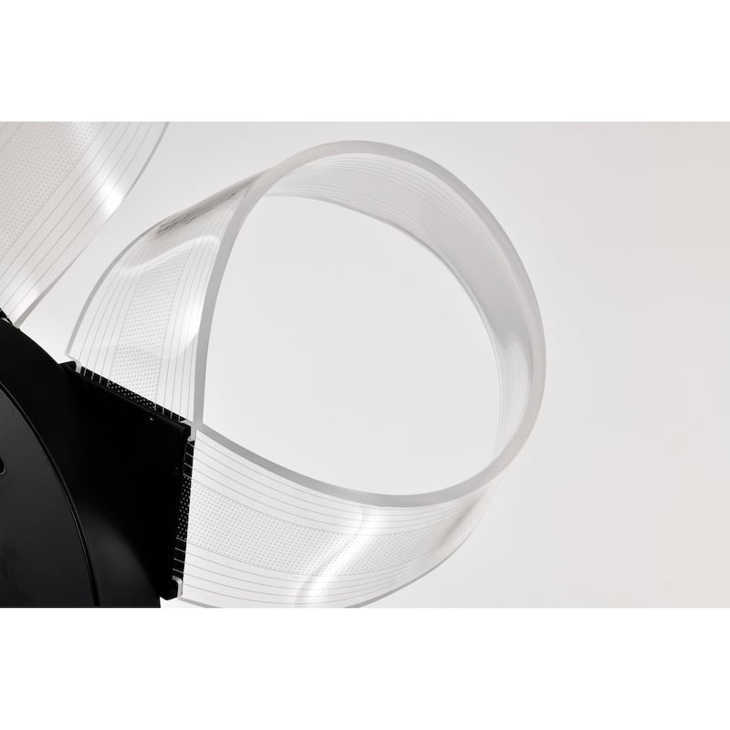 Barnett - 21 Inch LED Flush Mount - Matte Black - Silk Screened Acrylic Lens