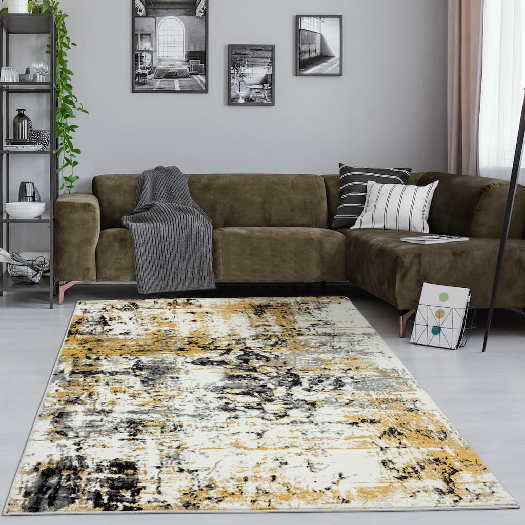 Samos Collection Abstract Area Rug