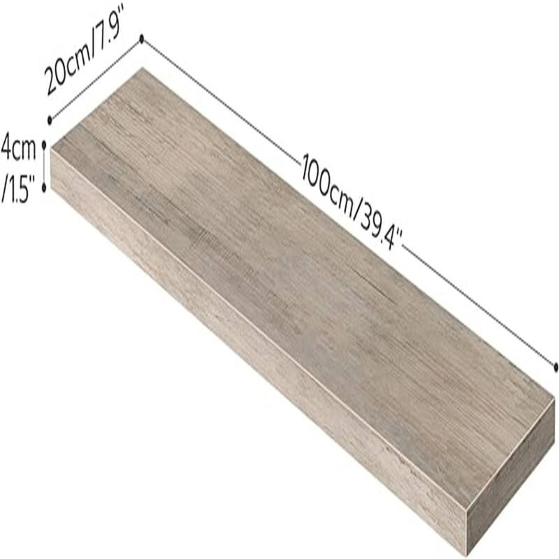 Floating Shelves - 7.9"D x39.4"W x 1.5"H