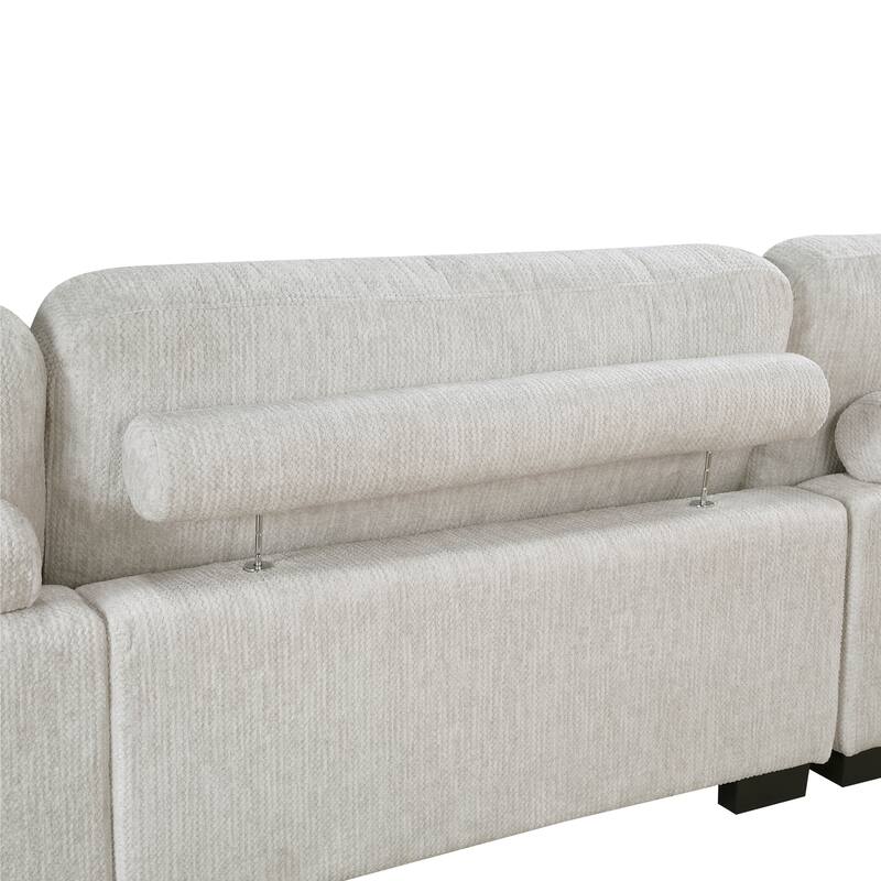 Abbeville Microfiber Living Room Sofa