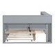 preview thumbnail 27 of 34, Wooden Twin Size DayBed with Twin Size Trundle, DayBed with Storage Shelf and USB Charging Ports