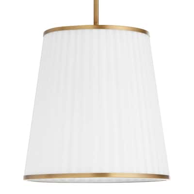 Quorum International 8309-3 Marlon 14" Wide Pendant with Ribbed, Opal