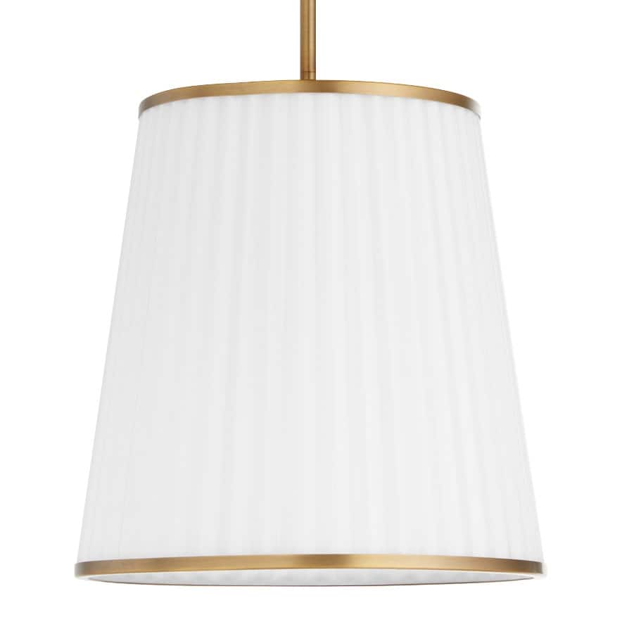 Quorum International 8309-3 Marlon 14" Wide Pendant with Ribbed, Opal