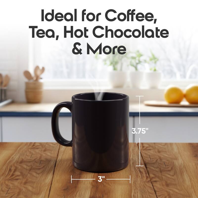 Omniware Teaz Cafe 11 oz Classic Mug - 3" D x 3.75" H