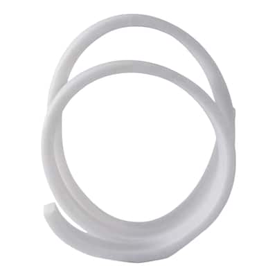 Resin Loopy Spiral Sculpture Decorative Object Glam Accent - 12" White - 10" x 7.09" x 11.6"