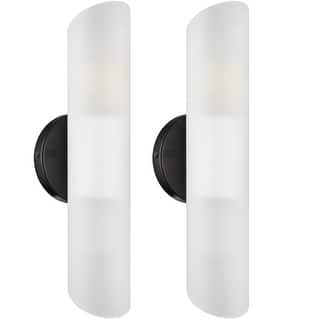 Syracuse Modern 2-Bulbs Cylinder Sconce Lighting Set of 2
