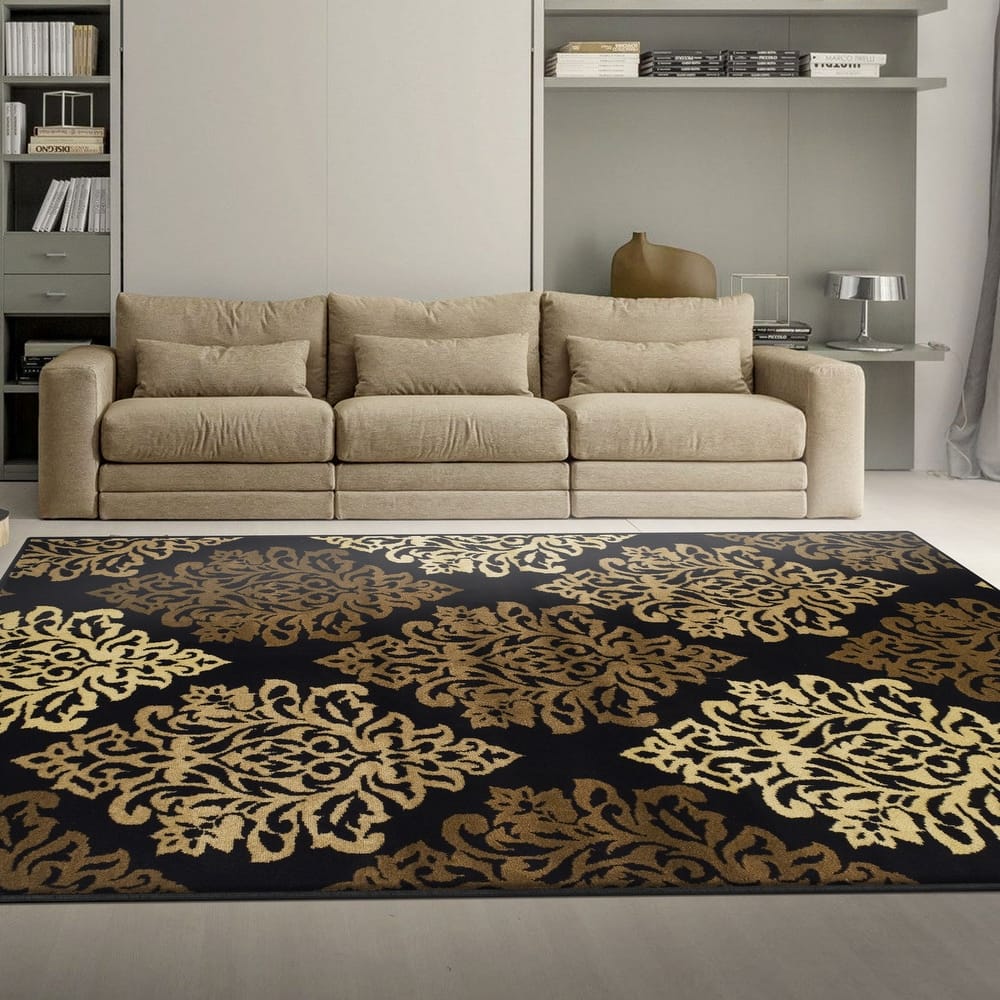 Superior Danvers Traditional Floral Damask Indoor Area Rug
