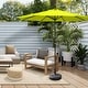 preview thumbnail 47 of 69, Lopes 9-foot Patio Umbrella with Bronze Finish Base Weight Stand Included Lime Green