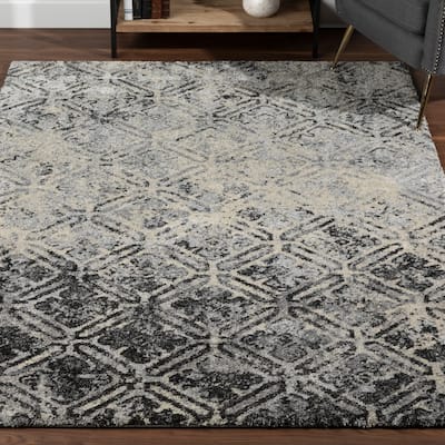 Addison Plano Moroccan Boho GREY Area Rug