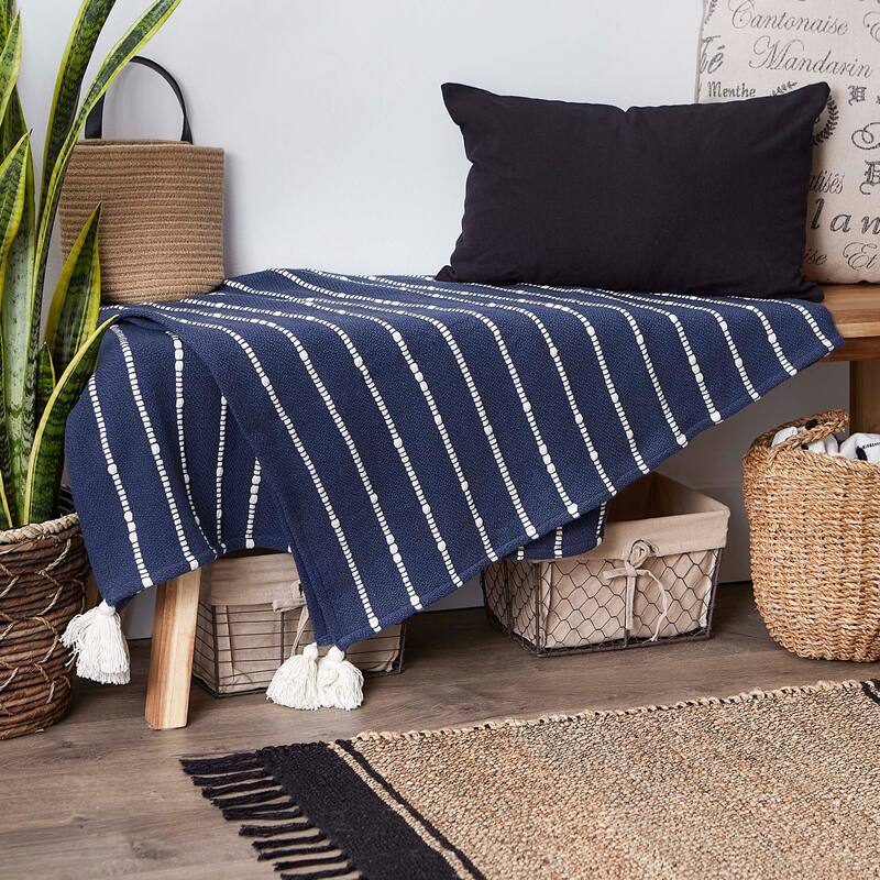 DII Slub Stripe Throw