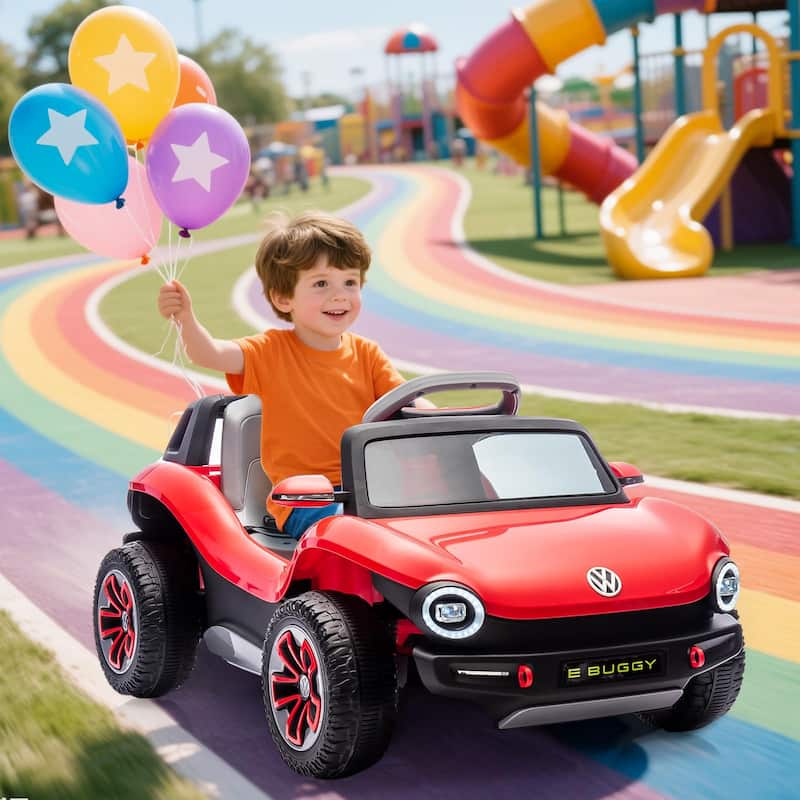 Ride On Car, Licensed Volkswagen Beetle Electric Toy Car for Kids,Toddler Electric Vehicle with Parental Remote
