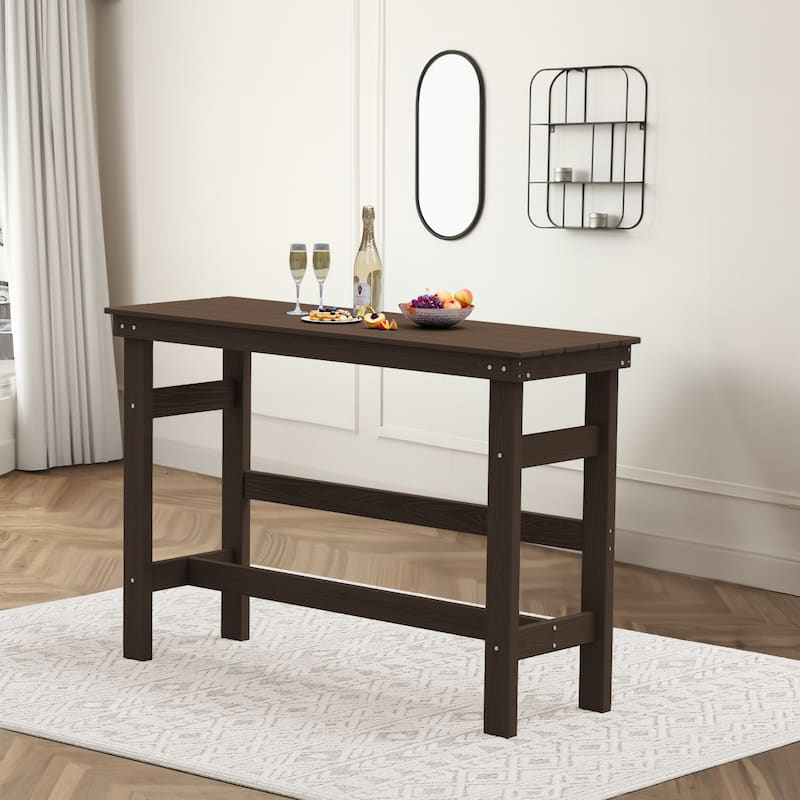 40-inch Outdoor Patio HDPE Pub Bar Table, Balcony Table