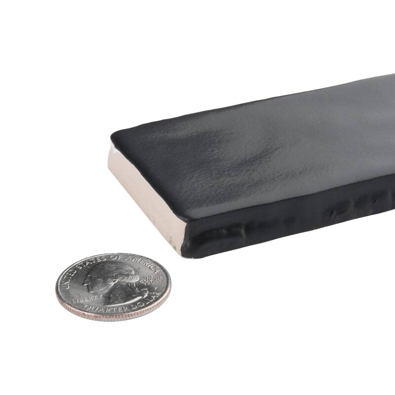 Merola Tile Chester Matte Nero 2" x 10" Ceramic Wall Tile