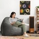 preview thumbnail 15 of 38, Jaxx 4 Foot Saxx Large Bean Bag Chair and Lounger for Teens and Adults - Microsuede