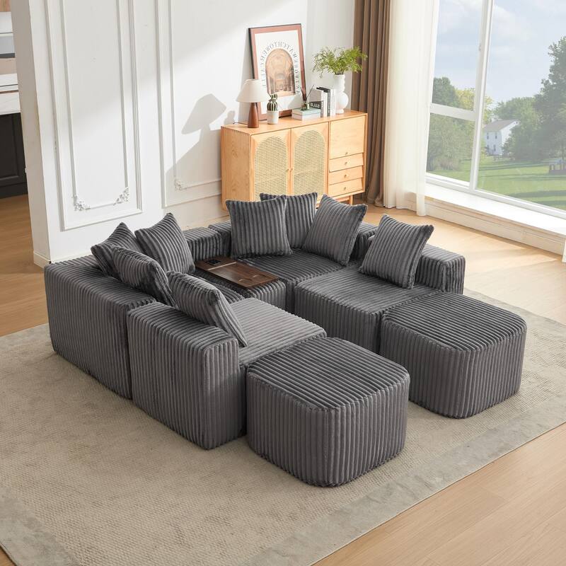 137.5" Oversize Movable Modular Sofa