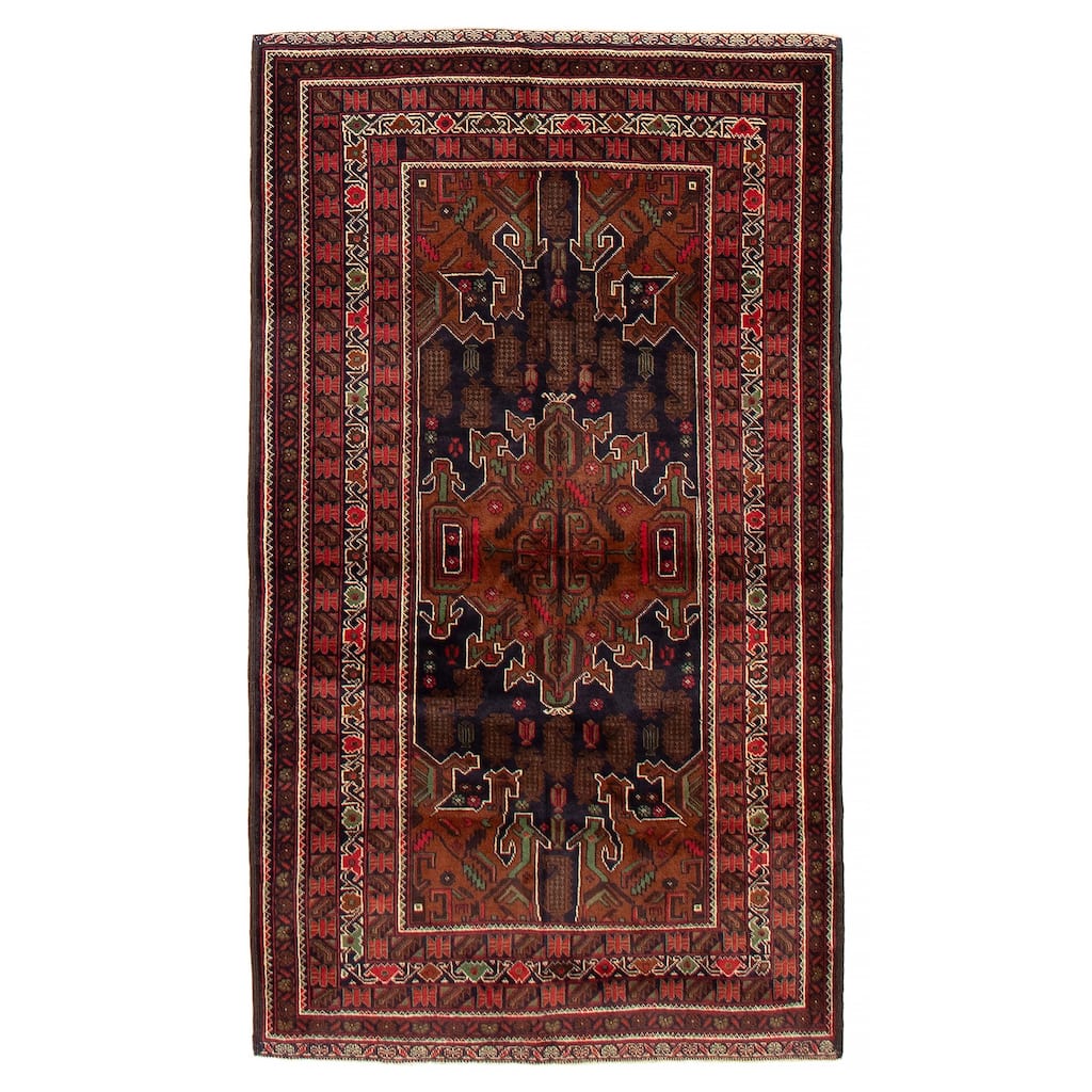 Teimani Brown Rug 3'10" x 6'9" - 3'10 x 6'9