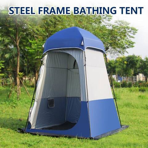 Portable Camping Shower Tent With Changing Room Private Toilet Bathtub