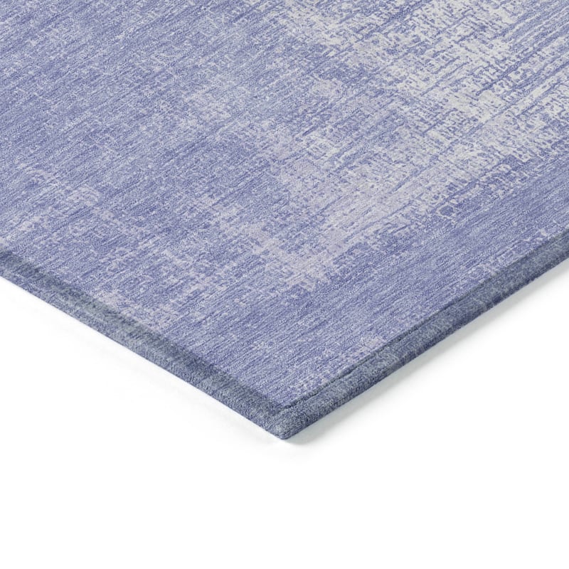 Machine Washable Indoor/ Outdoor Chantille Abstract Solid Rug