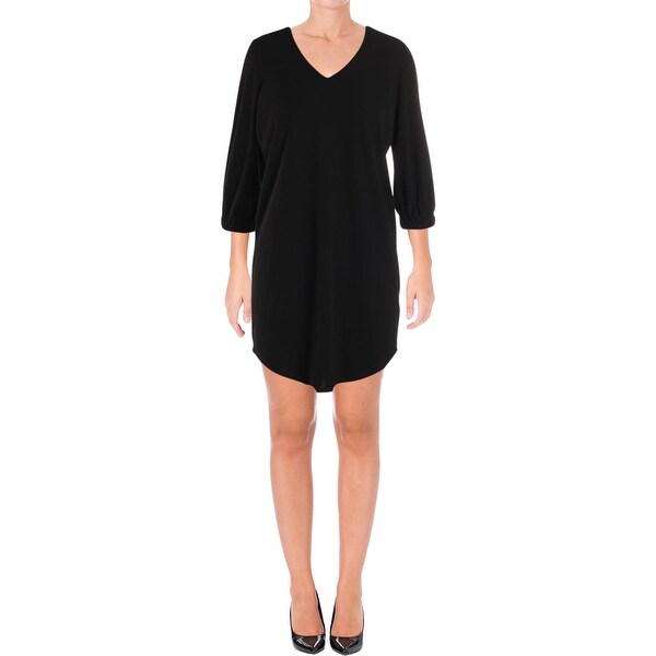 three quarter sleeve cocktail dress