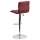 preview thumbnail 86 of 111, Modern Vinyl Stitch Back Adjustable Height Barstool - 16"W x 19"D x 35" - 44"H