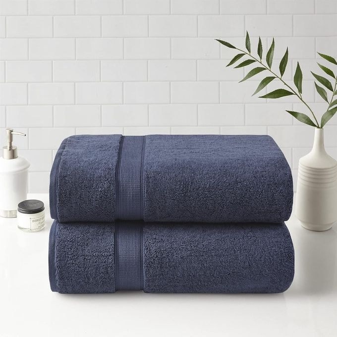 800GSM Extra Large Bath Towels (34“ x 68” 2-Pack) 100% Cotton Bath Towel Set Highly Absorbent Hotel Spa Quality - 68
