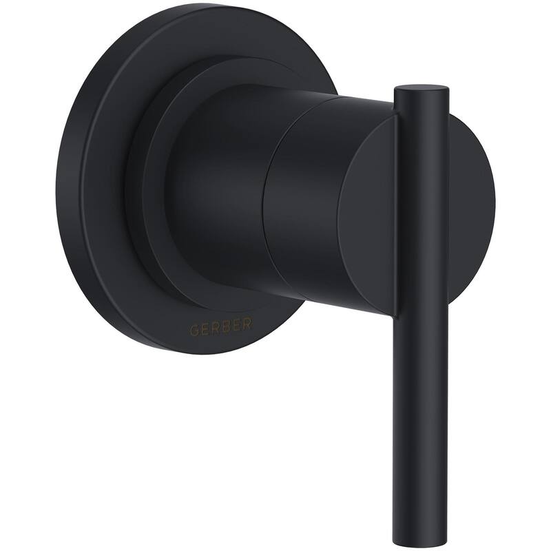 Gerber D560958T Parma Single Handle 3 Function Diverter Valve Trim - Satin Black
