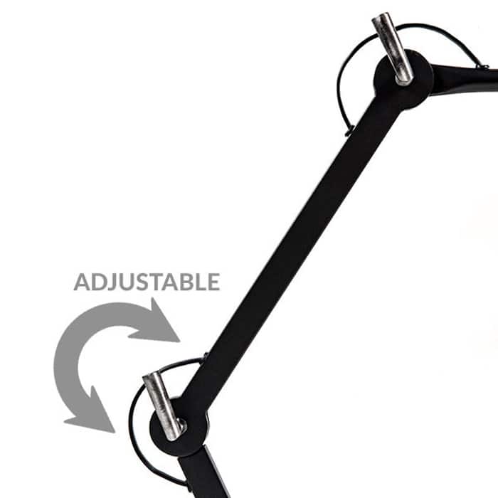 35" Adjustable Single Light Industrial Table Lamp