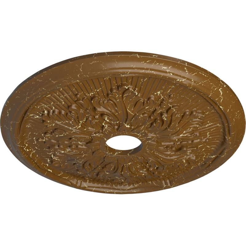 23 3/4"OD x 3 5/8"ID x 1 7/8"P Luton Leaf Ceiling Medallion