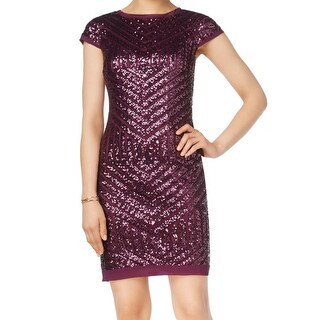 vince camuto sequin cap sleeve sheath dress