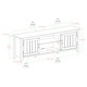 preview thumbnail 41 of 39, Middlebrook Wind Gap 70-inch Groove Door TV Console