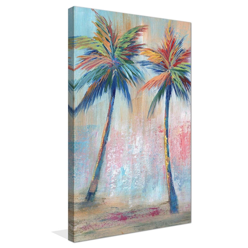 "Color Pop Palms" by Nan I Print on Canvas