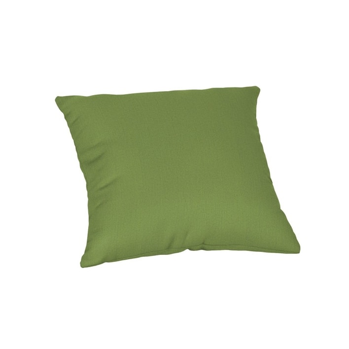 Sunbrella® Solid Fabric 1-Piece Indoor/Outdoor Square Throw Pillow, 15"W x 15"L, Cast Silver