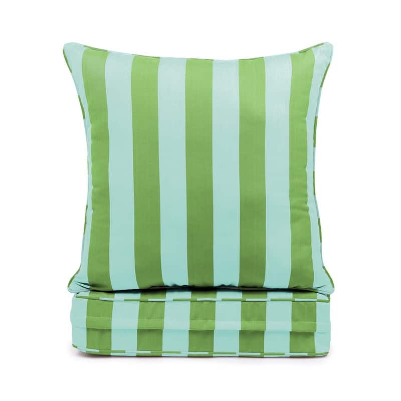 Sherry Kline Indoor/Outdoor Cabana Stripe Deep Seat Cushion (Seat & Back)