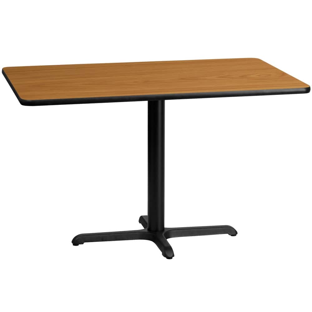30'' x 48'' Rectangular Laminate Table Top w/ 23.5'' x 29.5'' Table Height Base - 30"W x 48"D x 31.125"H