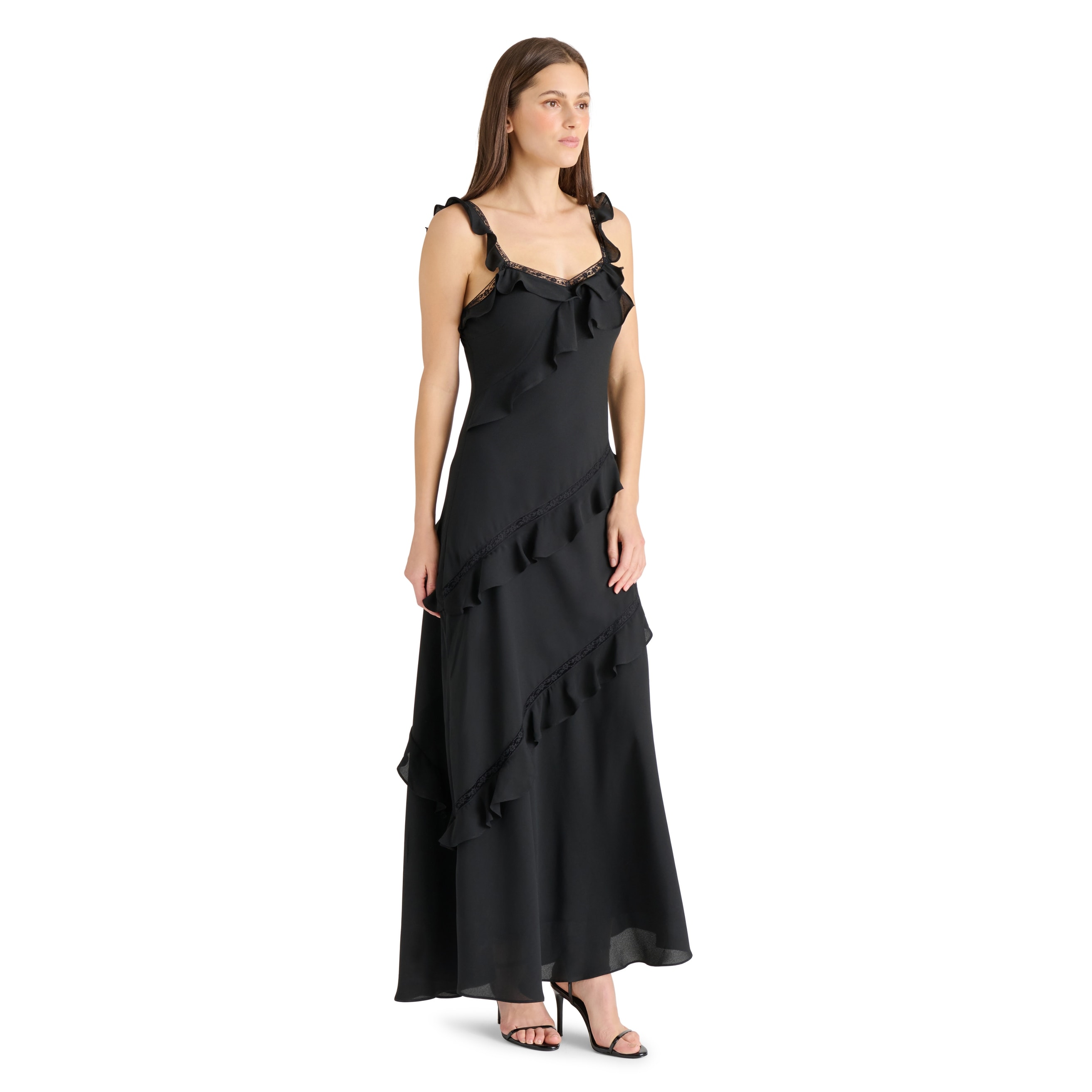 green emerald velvet dress STEVE MADDEN: Lara Dress, BLACK main image 1