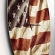 preview thumbnail 3 of 7, Designart 'American Flag' Oversized Global Wall CLock